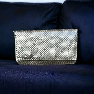 🌻NEW Jessica McClintock Gunne Sax Formal Mesh Roll Clutch Purse Shoulder Bag